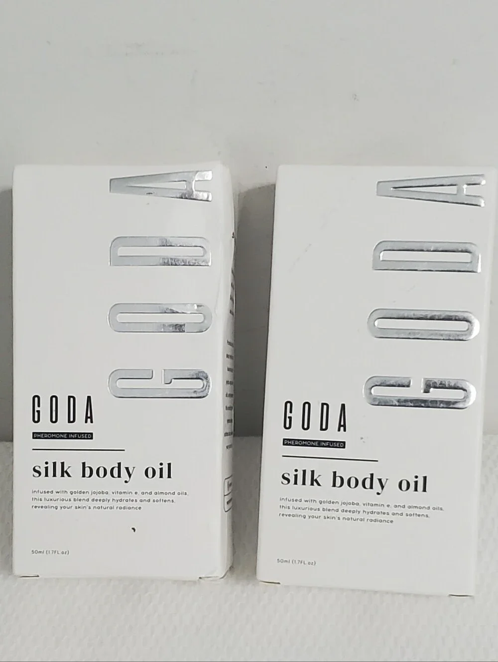 GODA Pheromone Infused Silk Body Oil Set Of 2 NEW